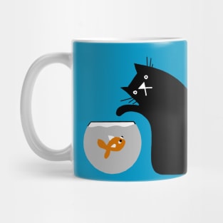 Black Cat's Busy Day Mug